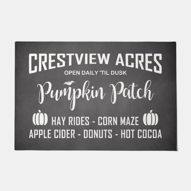 FELPUDO PARCHE DE PUMPKIN DE CRESTVIEW ACRES (Anverso)