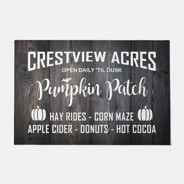 FELPUDO PARCHE DE PUMPKIN DE CRESTVIEW ACRES (Anverso)