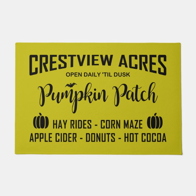FELPUDO PARCHE DE PUMPKIN DE CRESTVIEW ACRES (Anverso)