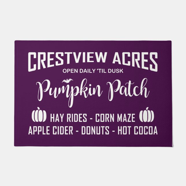 FELPUDO PARCHE DE PUMPKIN DE CRESTVIEW ACRES (Anverso)