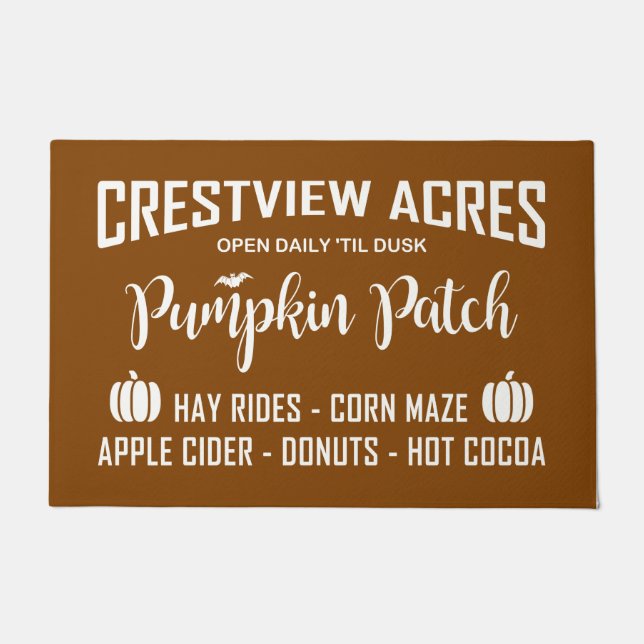 FELPUDO PARCHE DE PUMPKIN DE CRESTVIEW ACRES (Anverso)