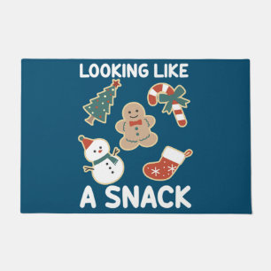 Felpudo Parece un refrigerio de dulces navideños