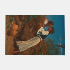 Felpudo Pareja de besos (The Kiss) (por von Pettenkofen)