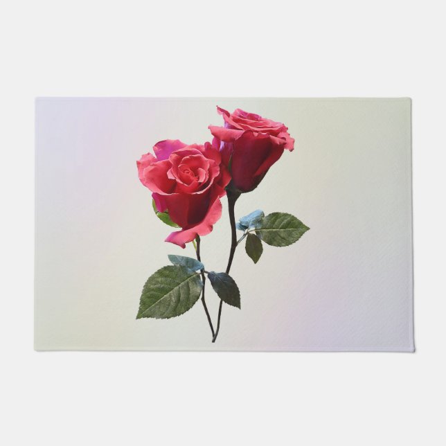Felpudo Pareja de Rosas (Anverso)