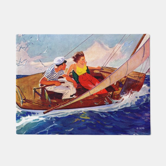 Felpudo Pareja Vela de R.J. Cavaliere (Anverso)