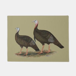 Felpudo Pares salvajes del este de los pavos