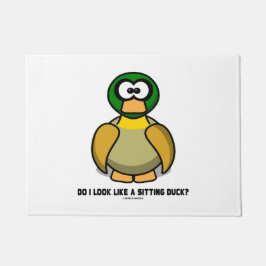 Felpudo ¿Parezco un pato de sentada? Dibujo animado-Como