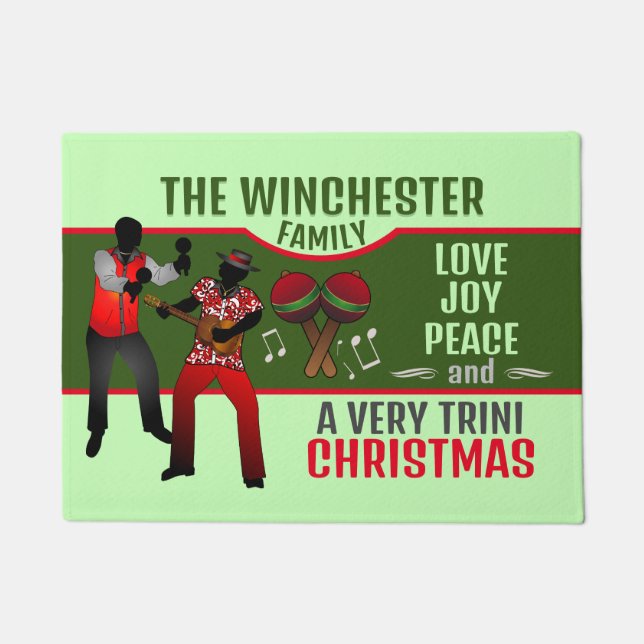 Felpudo PARRANDEROS con Navidades muy trinitenses (Anverso)