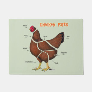 Felpudo Partes de Pollo