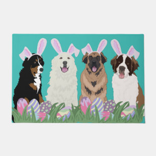 Felpudo Pascua del perro de montaña grande