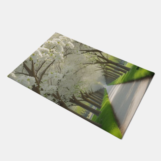 Felpudo "Paso a la serenidad - Túnel de la naturaleza (Angular)