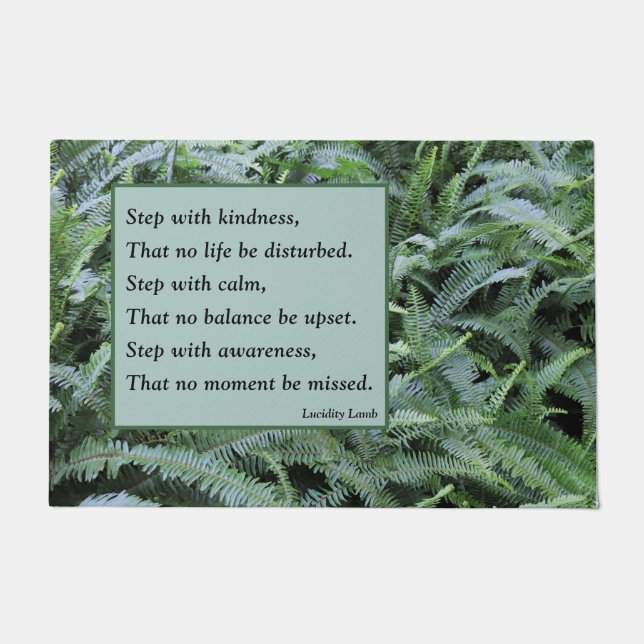 Felpudo Paso con Doormat tranquilo (Anverso)