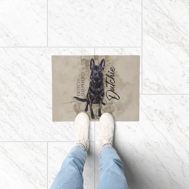 Felpudo Pastor holandés - Ilustracion holandés (Interior)