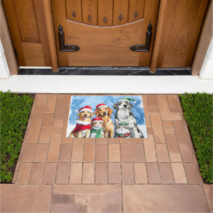 Felpudo Patas Nev storm Festivo Dulce Navidad Mascotas Acu