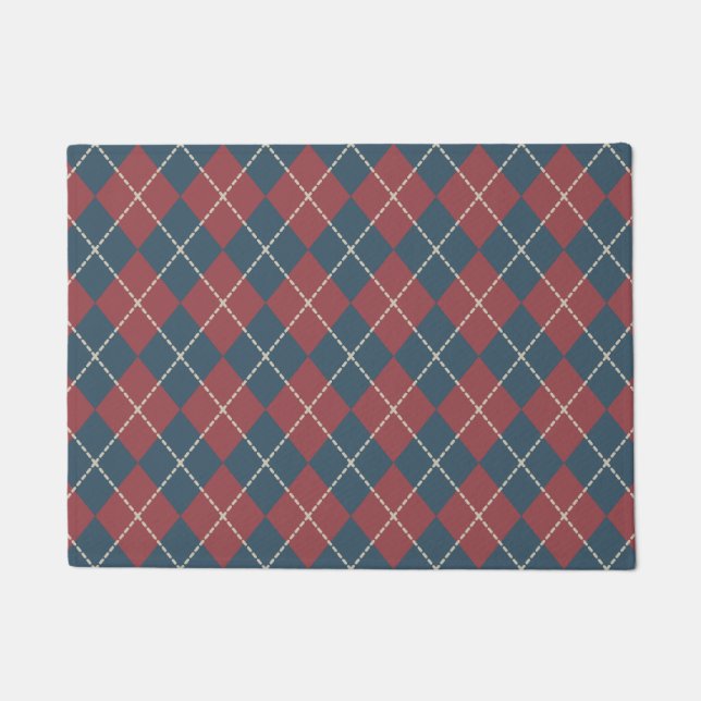 Felpudo Patriotic Argyle Doormat (Anverso)