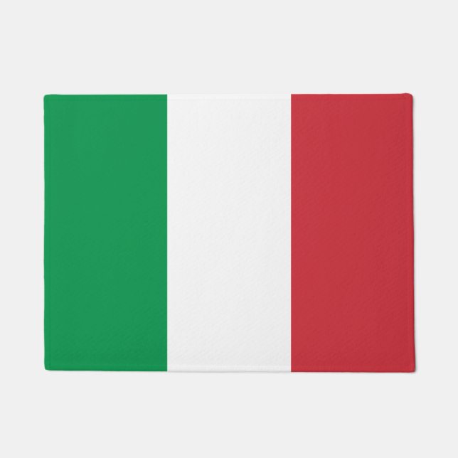 Felpudo Patriótico italiano de la bandera de Italia (Anverso)