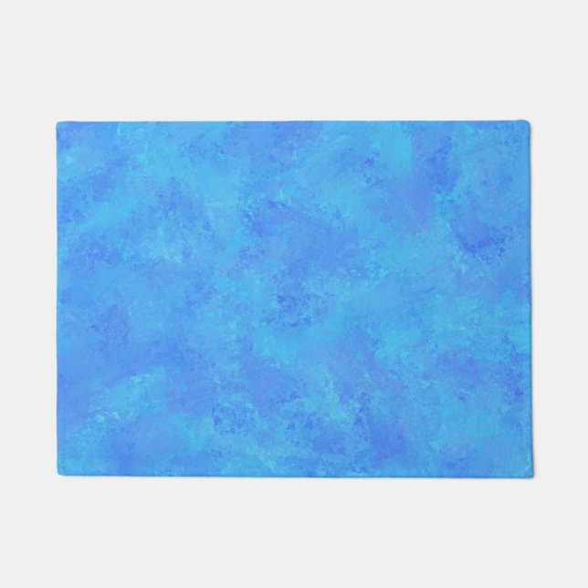 Felpudo Patrón abstracto azul (Anverso)