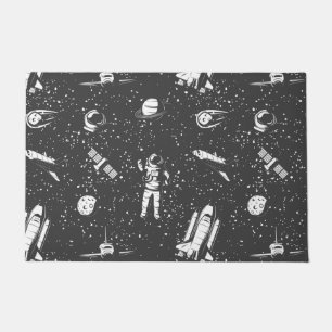 Felpudo Patrón aeroespacial astronauta