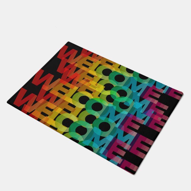 Felpudo Patrón de bienvenida en casa (Angular)