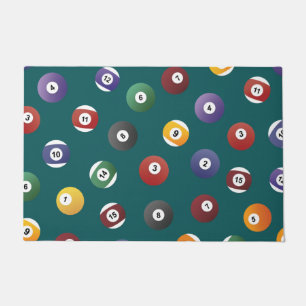 Felpudo Patrón de bolas de snooker, regalos del jugador d