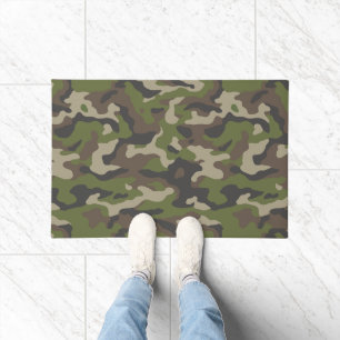 Felpudo Patrón de camuflaje verde