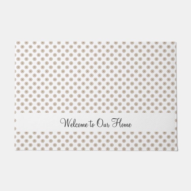 Felpudo Patrón de cascos de arena de mar de dólar (Anverso)