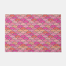 Felpudo Patrón de cerdo divertido