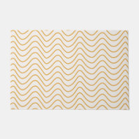 Patrón De Chevron Amarillo Y Crema Zigzag