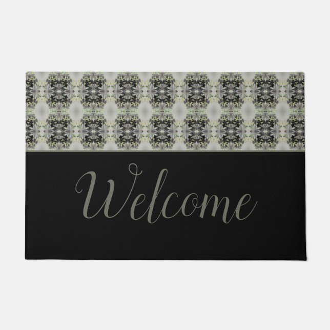 Felpudo Patrón de clase negra (Anverso)