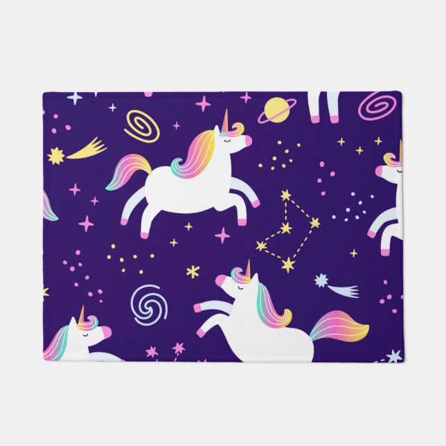 Felpudo Patrón de club de fans de Unicorn (Anverso)