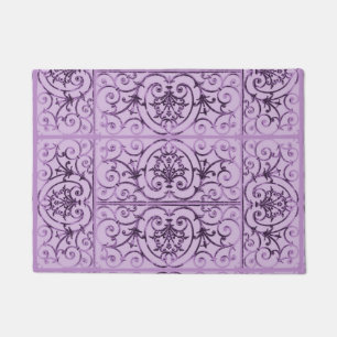 Felpudo Patrón de desplazamiento Lilac