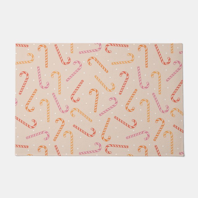 Felpudo Patrón de dulces caramelos (Anverso)