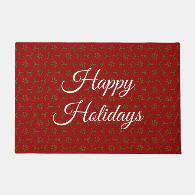 Felpudo Patrón de encaje de navidades (Anverso)