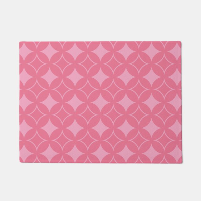 Felpudo Patrón de envío rosa (Anverso)