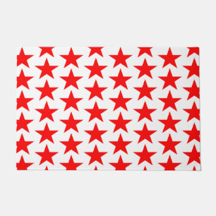 Felpudo Patrón de estrella roja