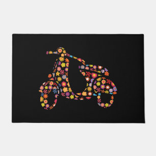 Felpudo Patrón de flor de Scooter