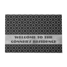 Patrón de flores grises plateadas