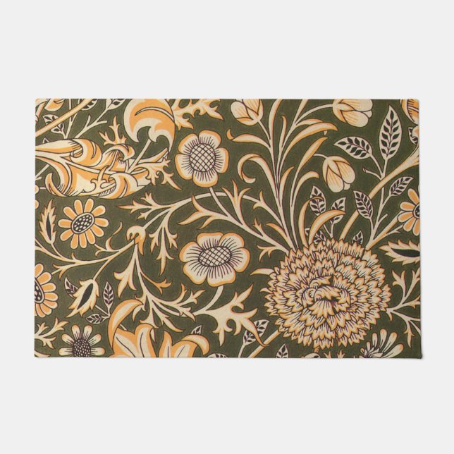 Felpudo Patrón de fondo de escritorio de William Morris Ch (Anverso)