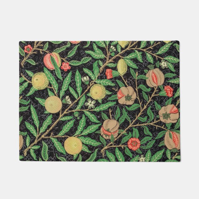 Felpudo Patrón de fruta (1862) De William Morris (Anverso)