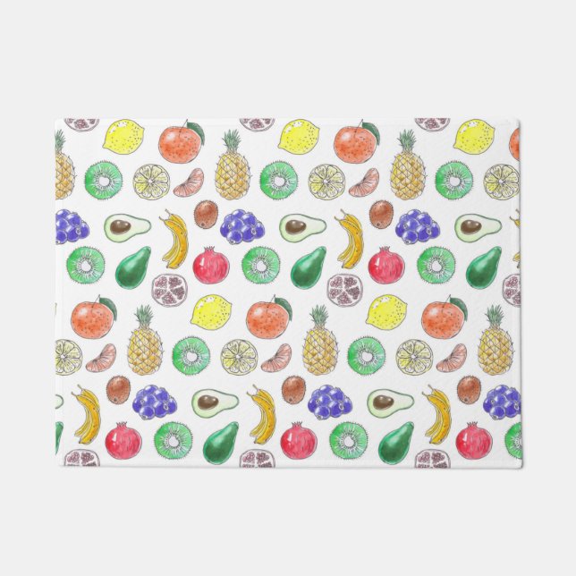 Felpudo Patrón de frutas (Anverso)