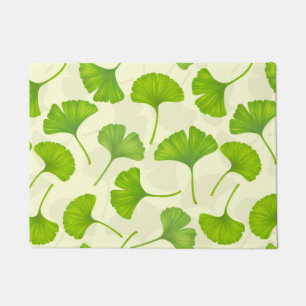 Felpudo Patrón de Ginkgo en blanco roto