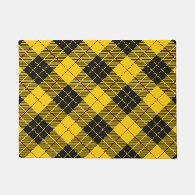 Felpudo Patrón de inclinación tartán del clan escocés MacL (Anverso)