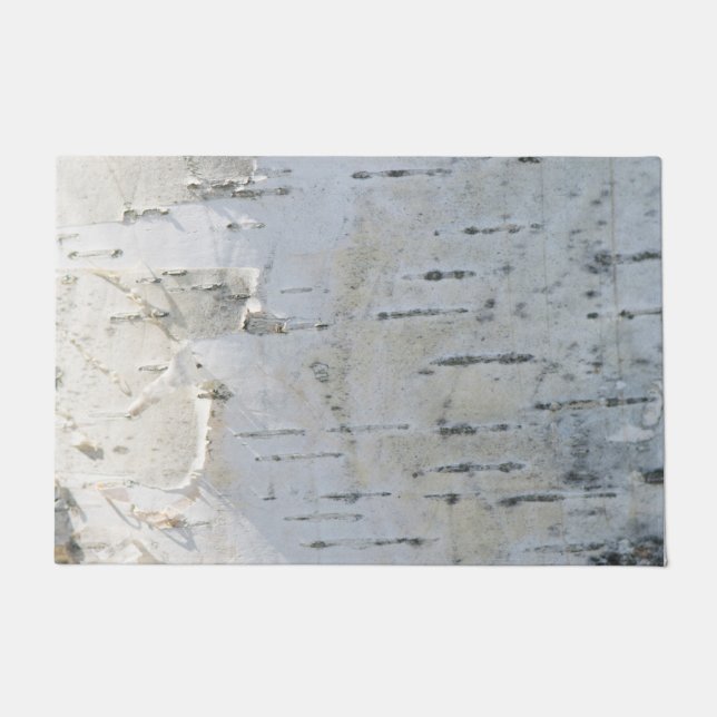 Felpudo Patrón de la corteza de Birch (Anverso)