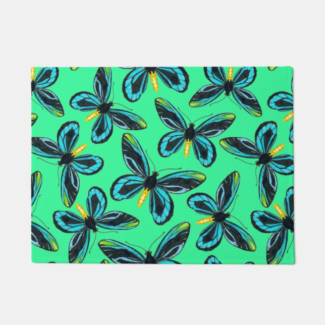 Felpudo Patrón de mariposa de la reina Alexandra (Anverso)