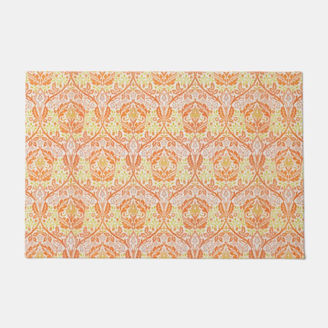 Felpudo Patrón de masa dorada (por William Morris) (Anverso)