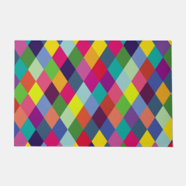 Felpudo Patrón de moda Colorful- Hipster de primavera mode