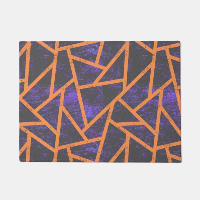 Felpudo Patrón de mosaico de Halloween (Anverso)