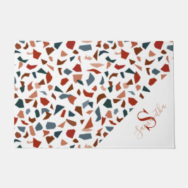 Felpudo Patrón de mosaico de terrazzo moderno