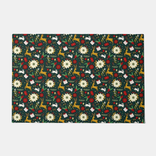 Felpudo patrón de navidades (Anverso)