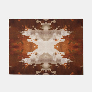 Felpudo Patrón de ocultación de vaca Kaleidoscope